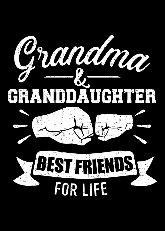 Grandma and granddaughter