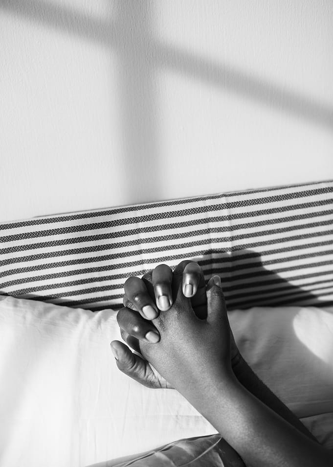 Hands entwined