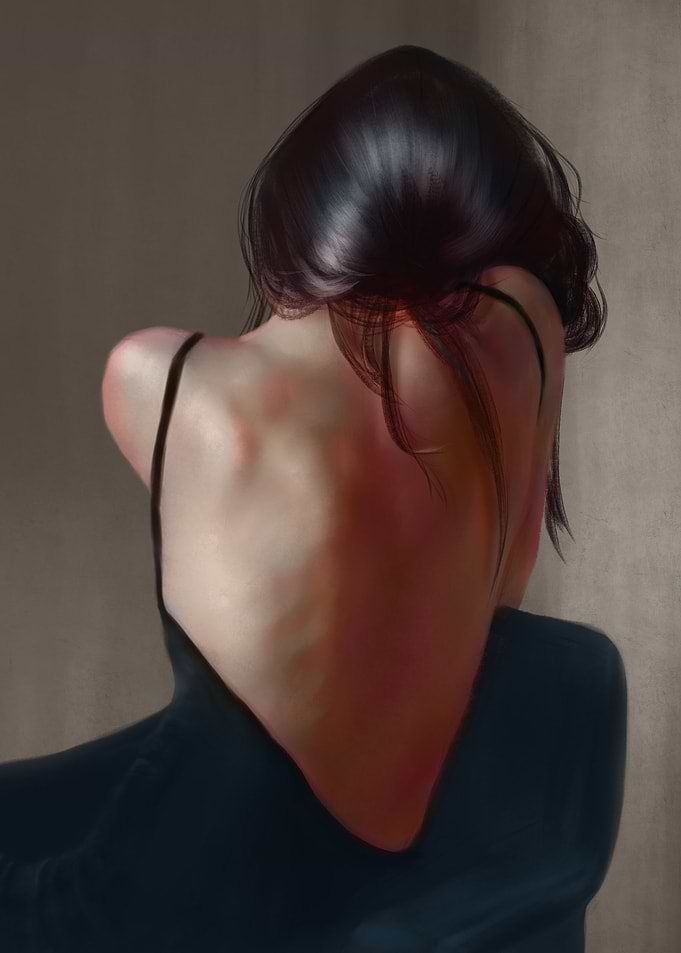Woman Back Portrait