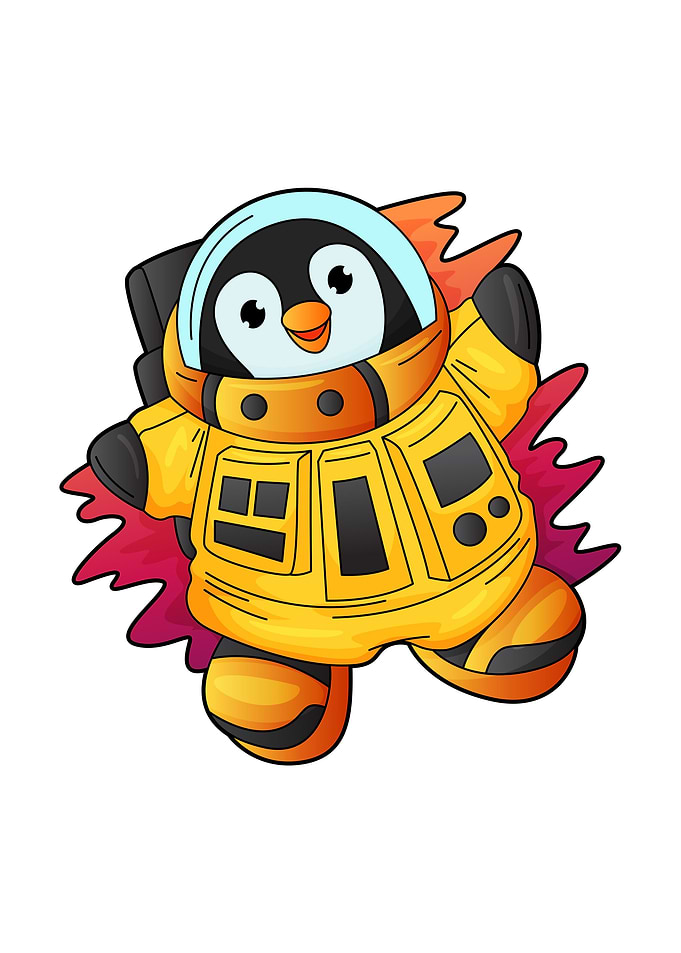 Penguin Astronaut