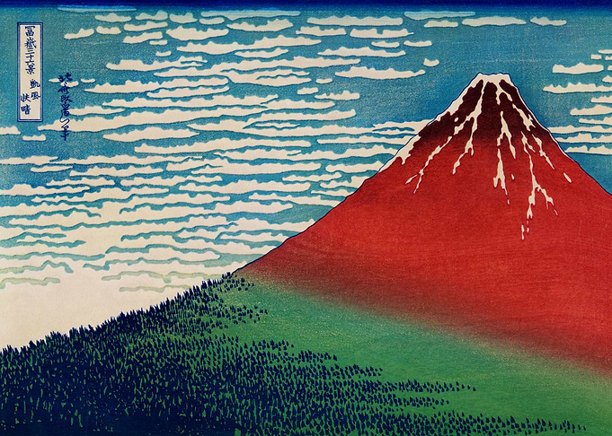 Japanese art Mount fuji