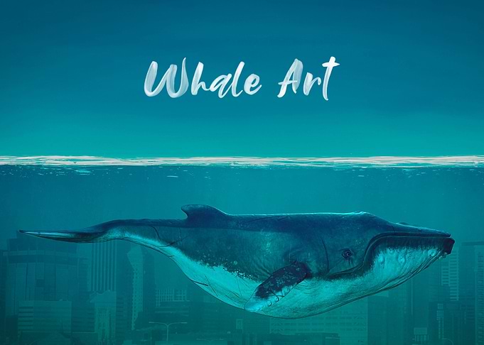 Whale Art Painting