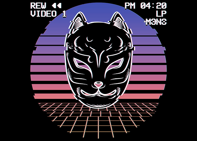 Kitsune Mask Vaporwave