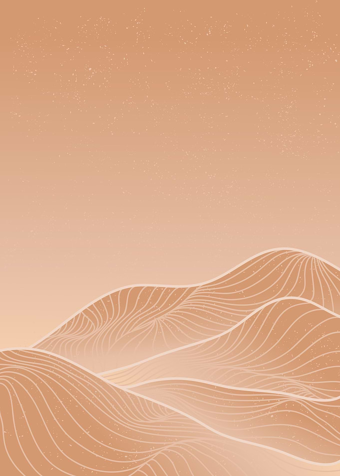 Mountain line art
