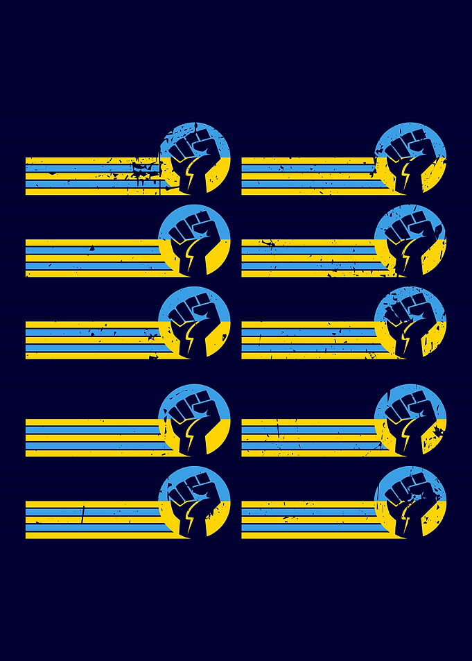 Ukraine Fist Vintage