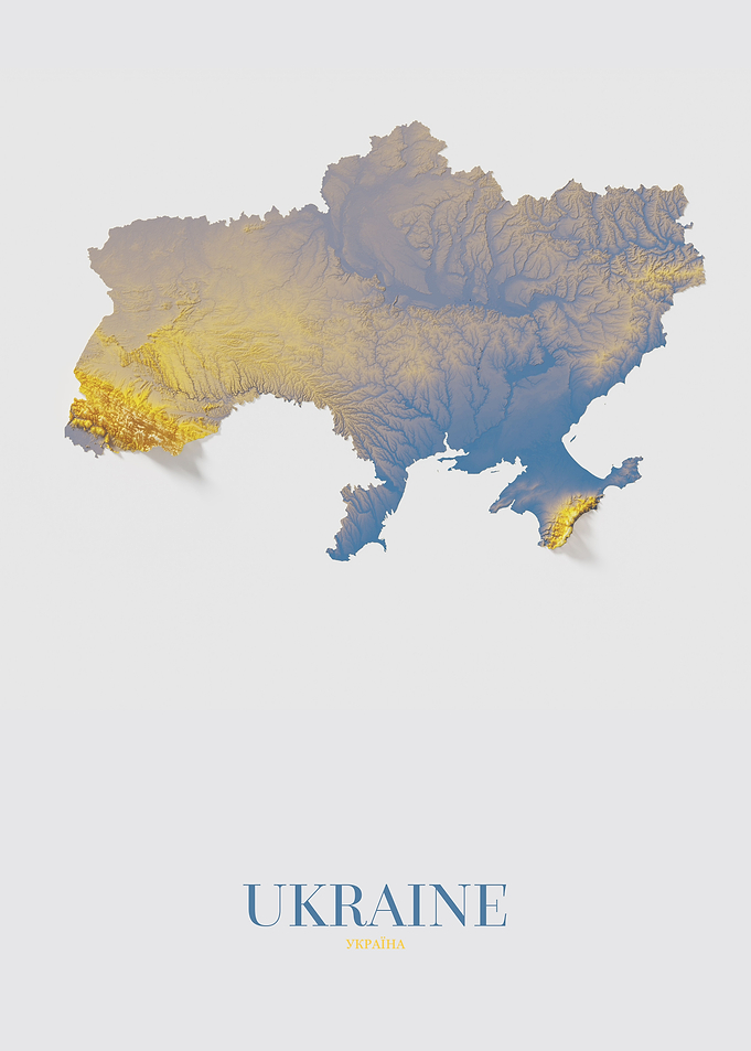 Ukraine Relief Map