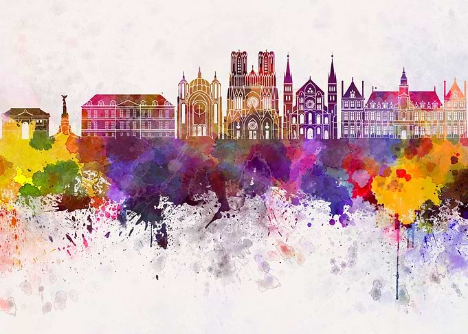 Reims skyline