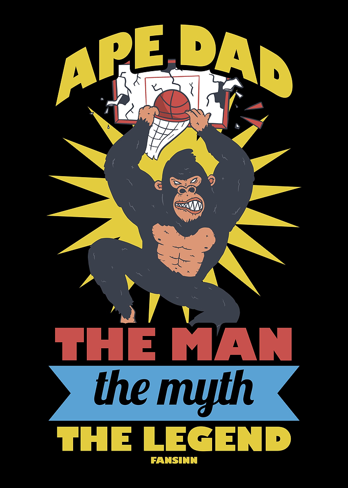 Ape Dad The Man The Myth T