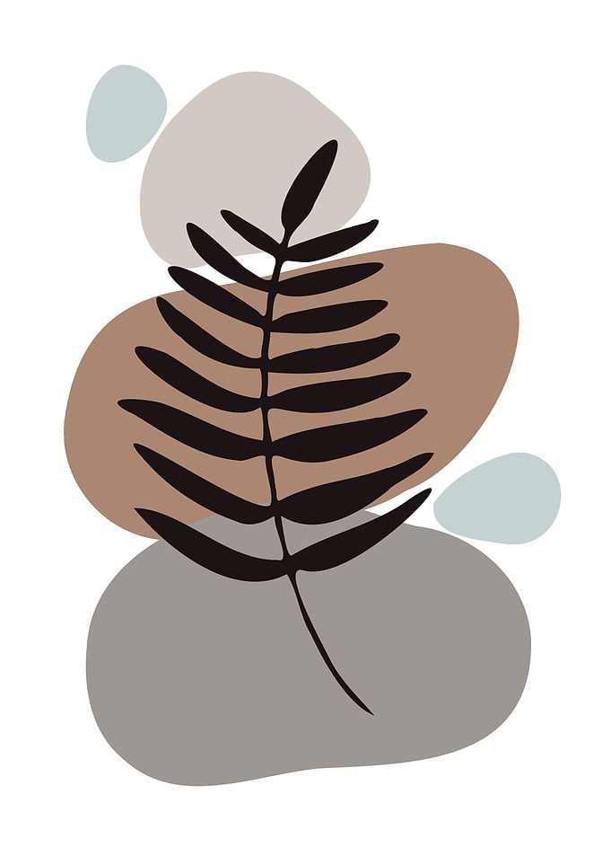 Botanical floral modernart