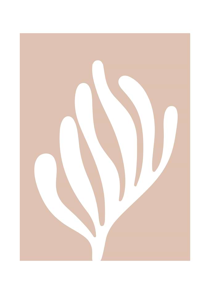 Abstract Matisse Leaf