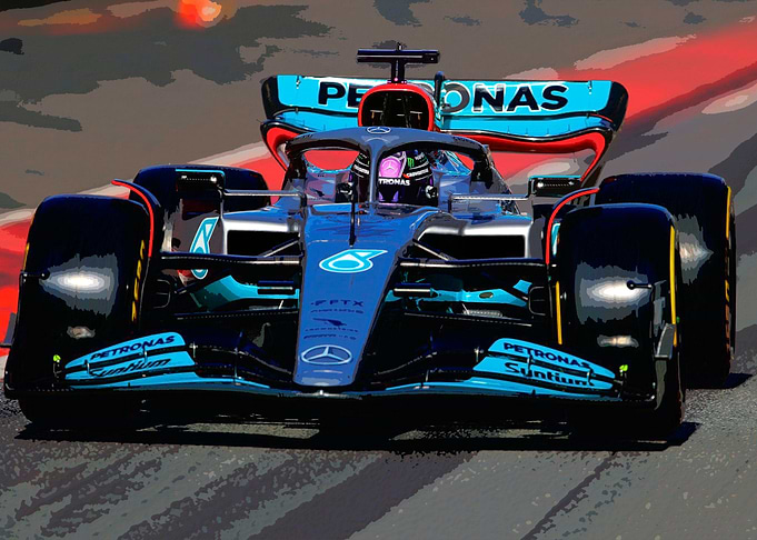 Lewis Hamilton pits 2022