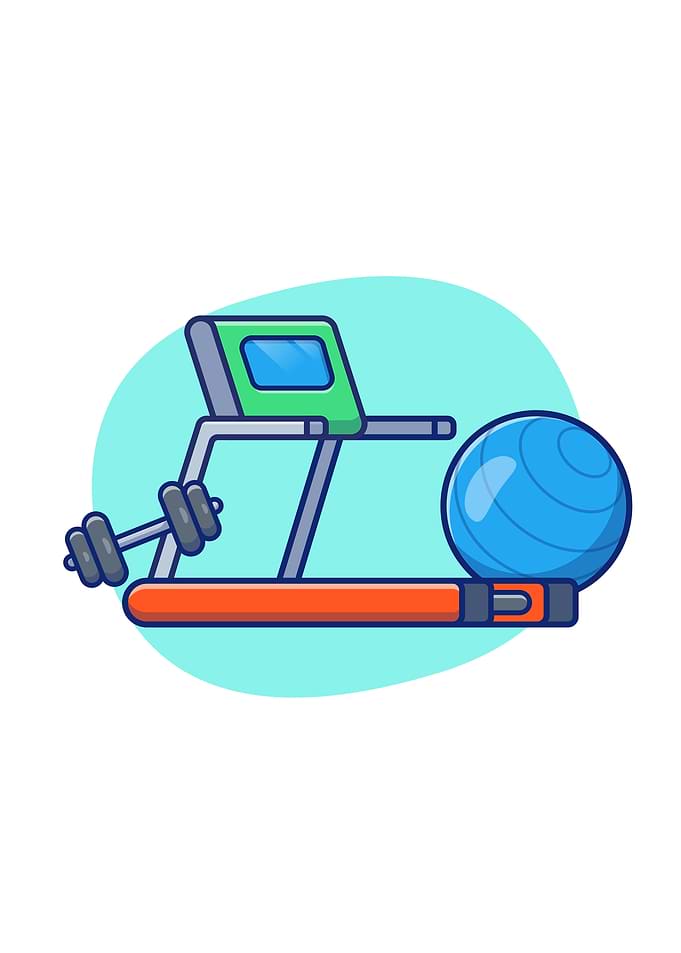 Treadmill And Dumbbell
