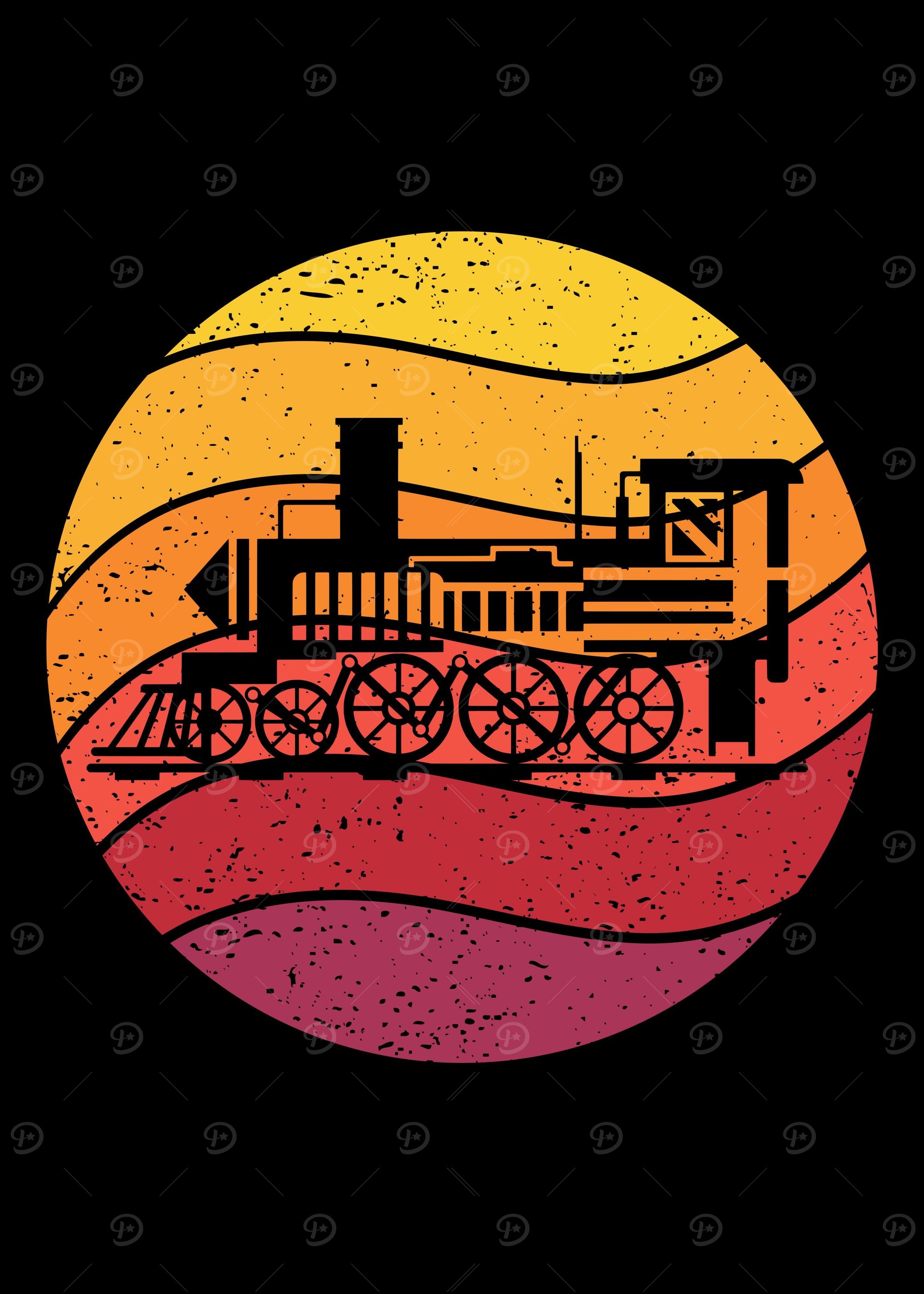 Locomotive Retro Vintage