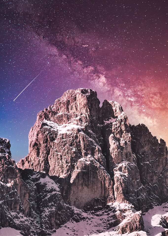 mountains mountain space