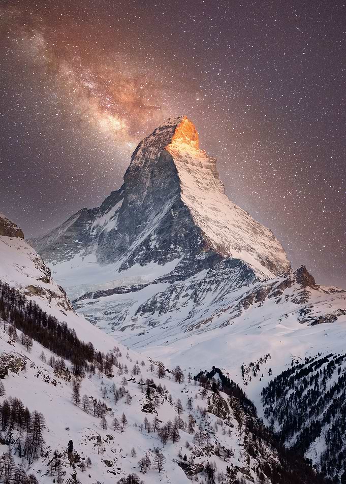 mountain mountains space