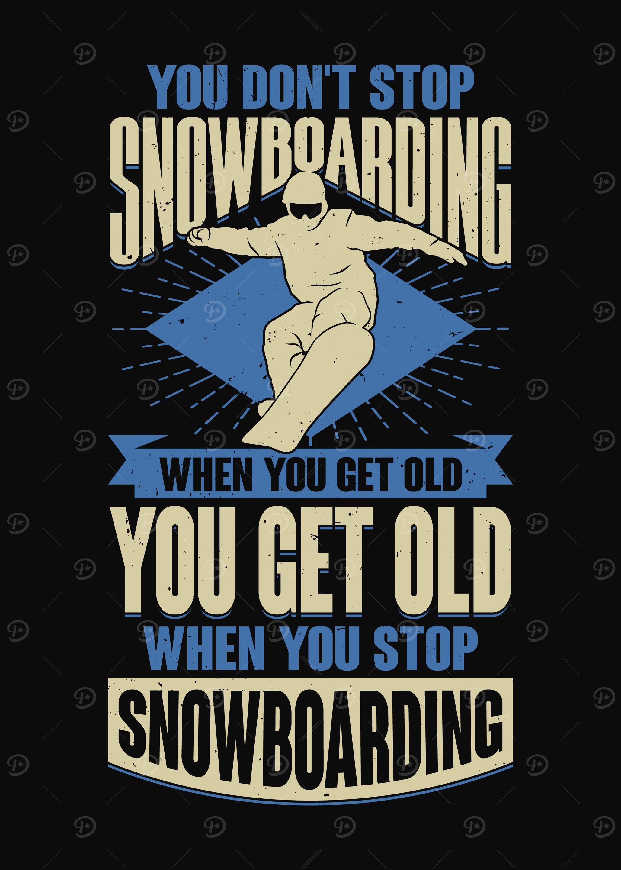 Snowboarding Grandpa