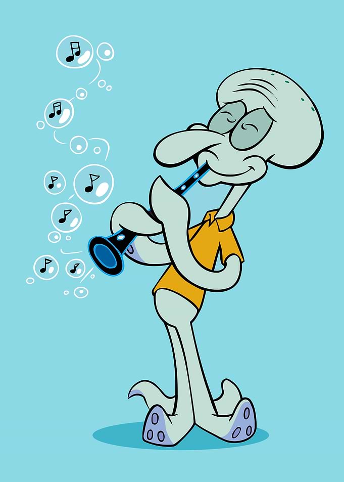 Squidward Playing Clarinet