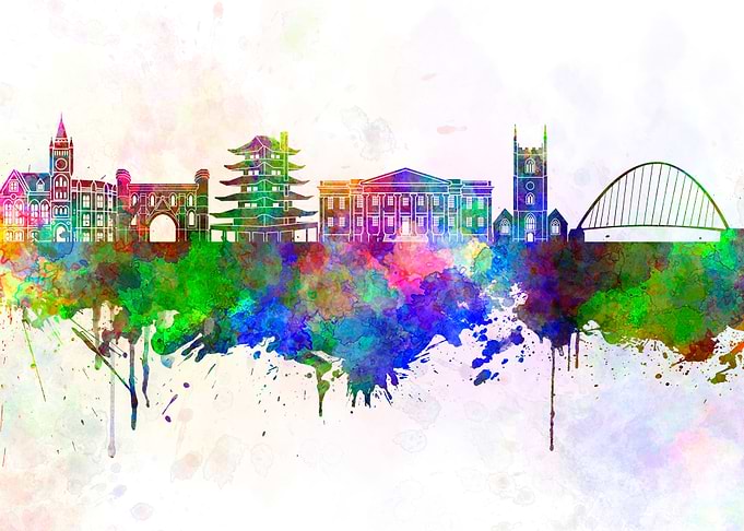 Reading skyline