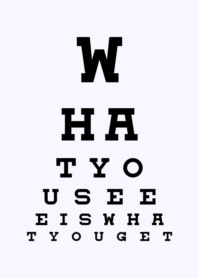 eye test quotes poster