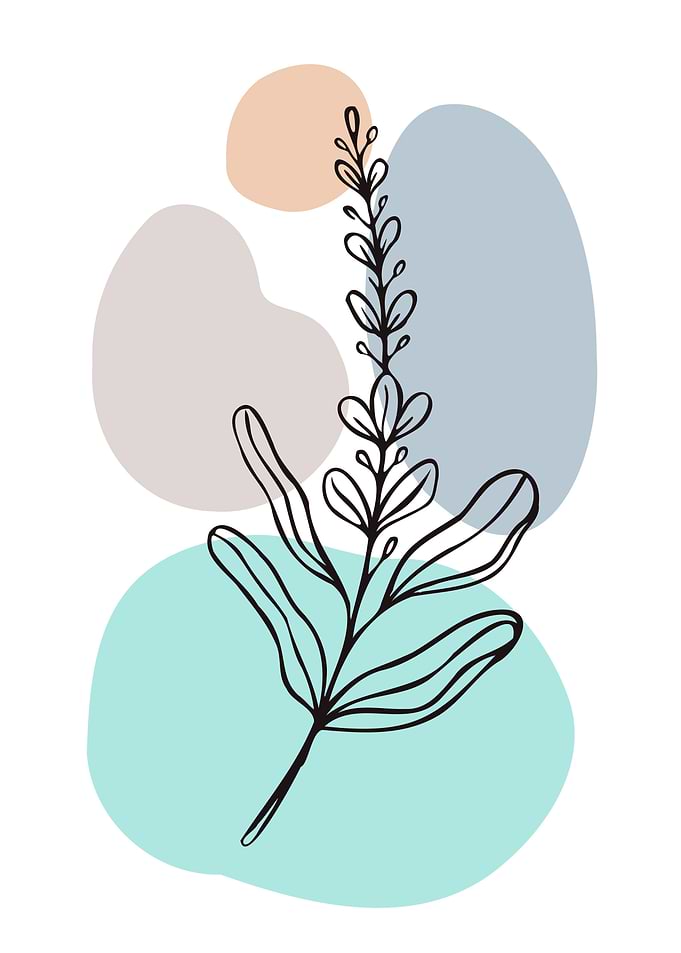Scandinavian leaf shapes