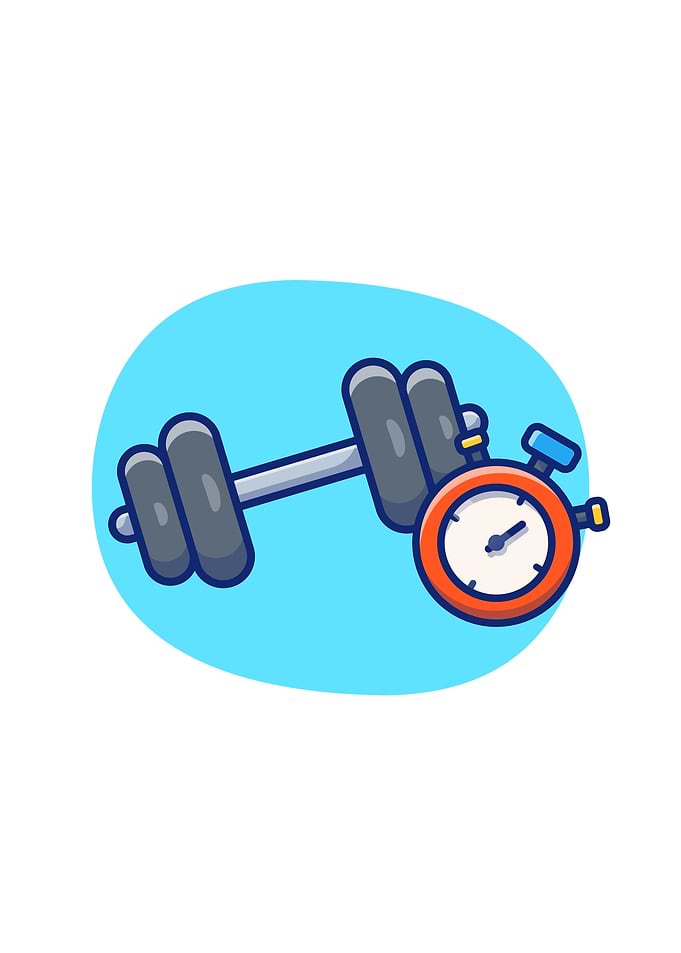 Dumbbell With Stopwatch