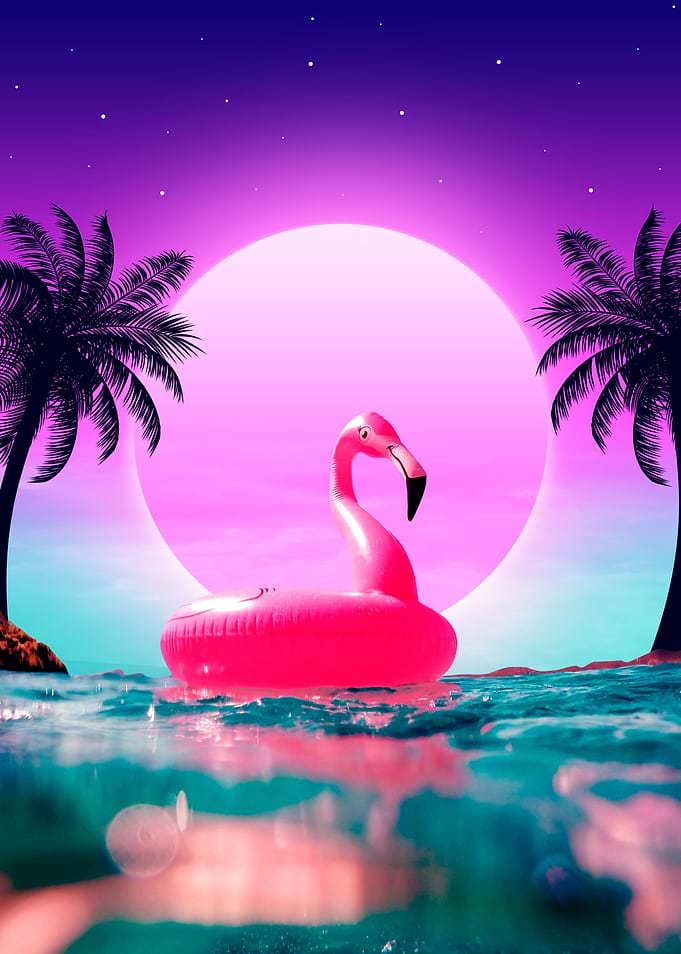 Flamingo Synthwave