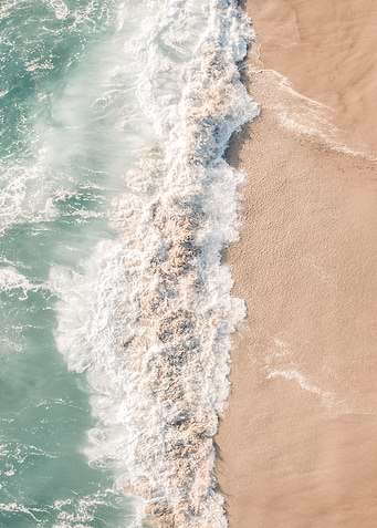 Neutral Tone Crashing Wave