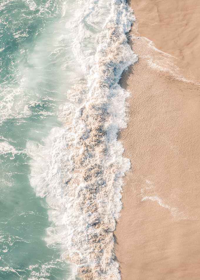 Neutral Tone Crashing Wave