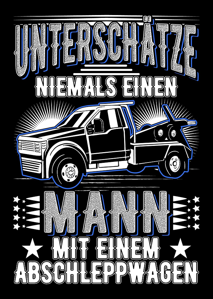 Abschleppwagen Alter Mann