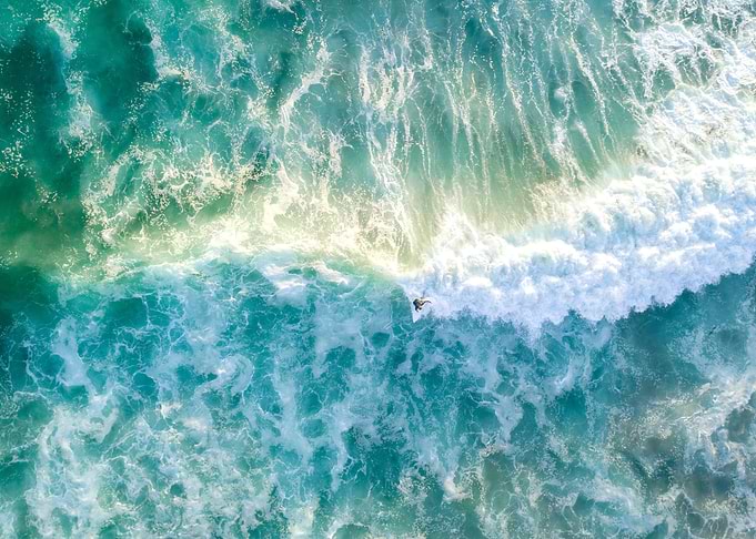 Surfer From Above