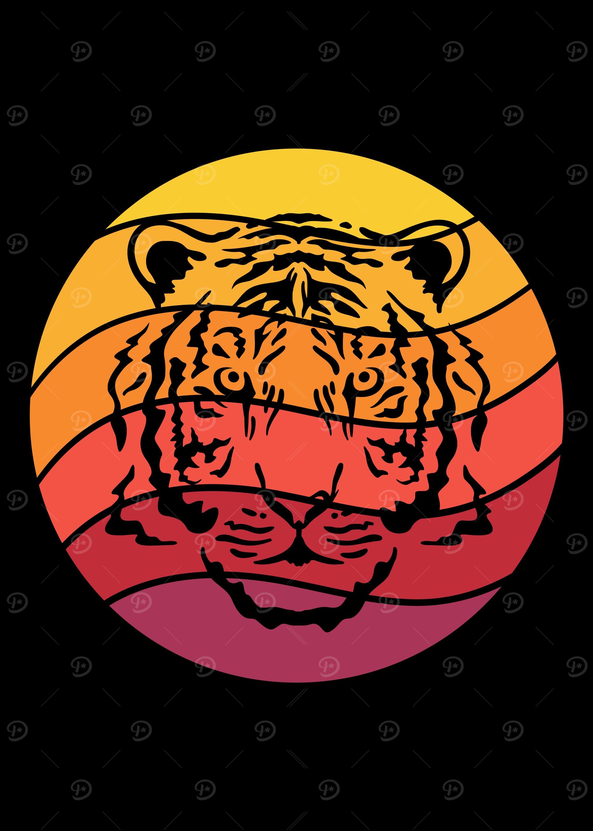Tiger Retro Vintage