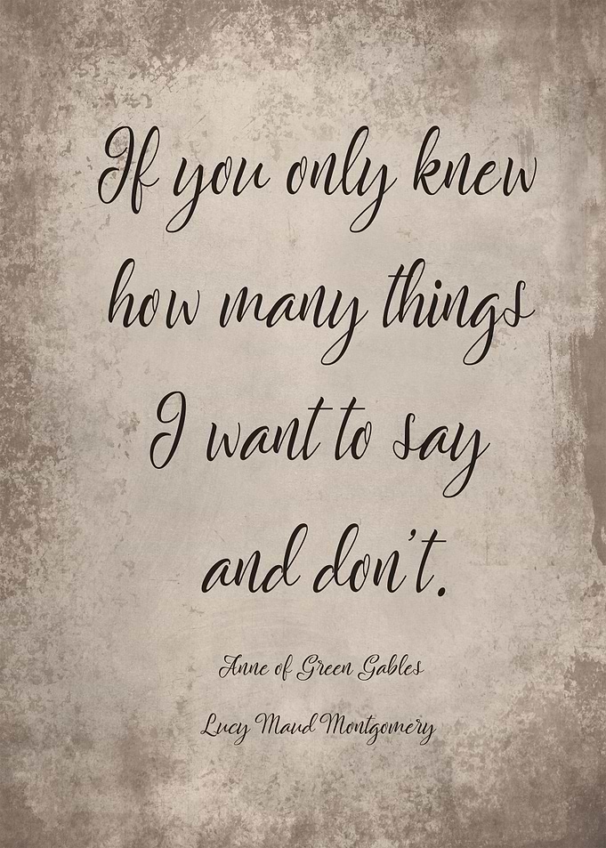 I want to say and dont