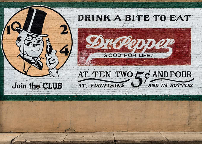 Old Add Dr Peppers Drink