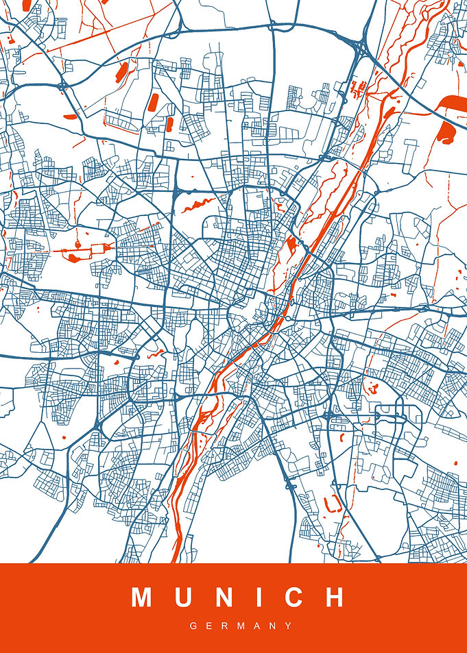 MUNICH Map GERMANY
