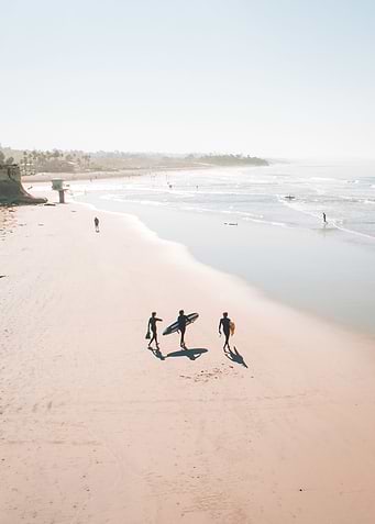 Surf Friends at Beach
