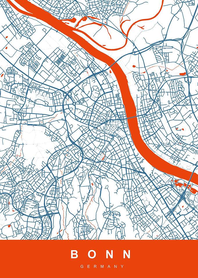 BONN Map GERMANY