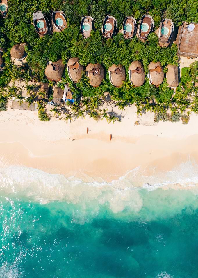 Tropical Beach from Above