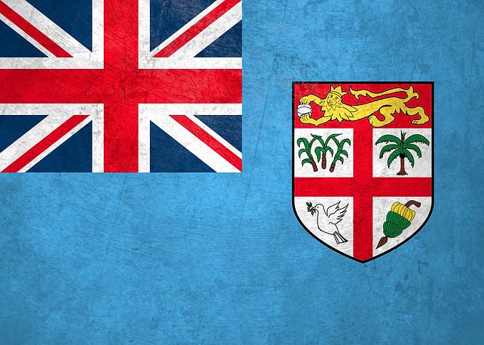 Flag of Fiji on Wall
