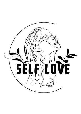 Self Love Line Art Print