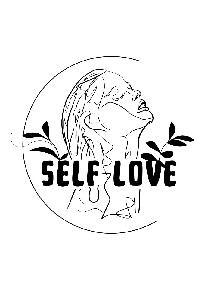 Self Love Line Art Print