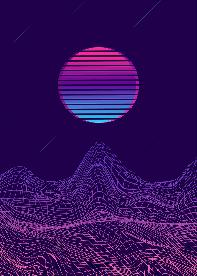 minimal synthwave night