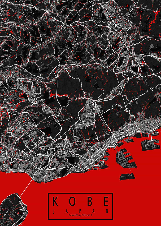 Kobe City Map Oriental