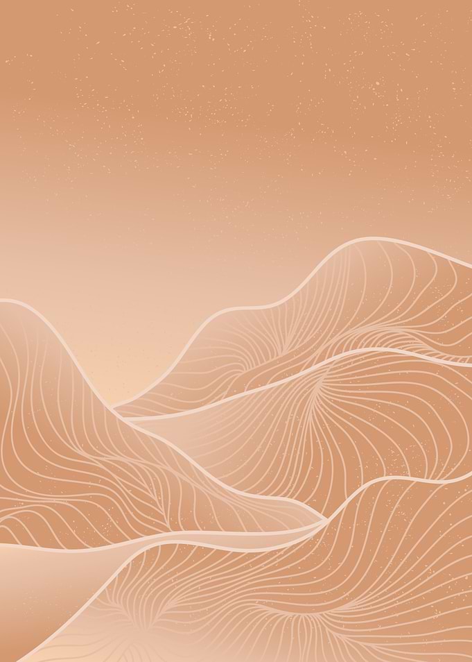 Mountain line art