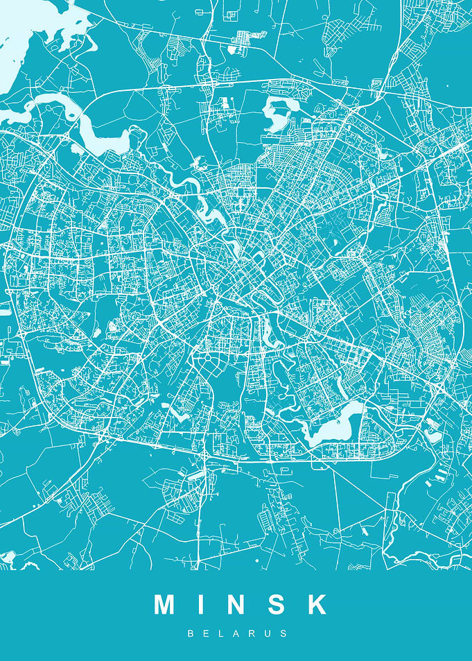 MINSK Map BELARUS