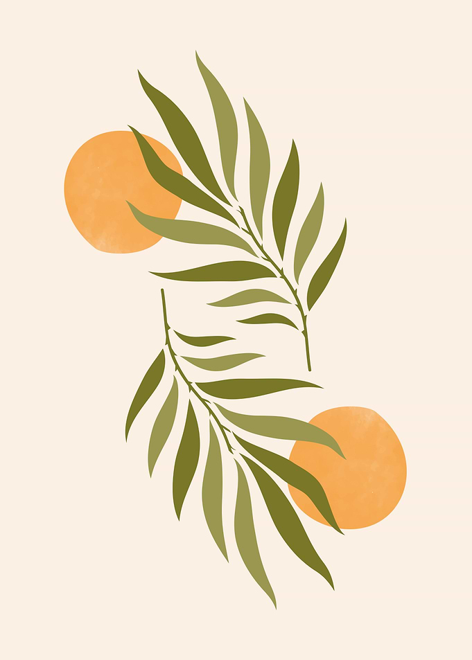 Nature Minimal green leaf