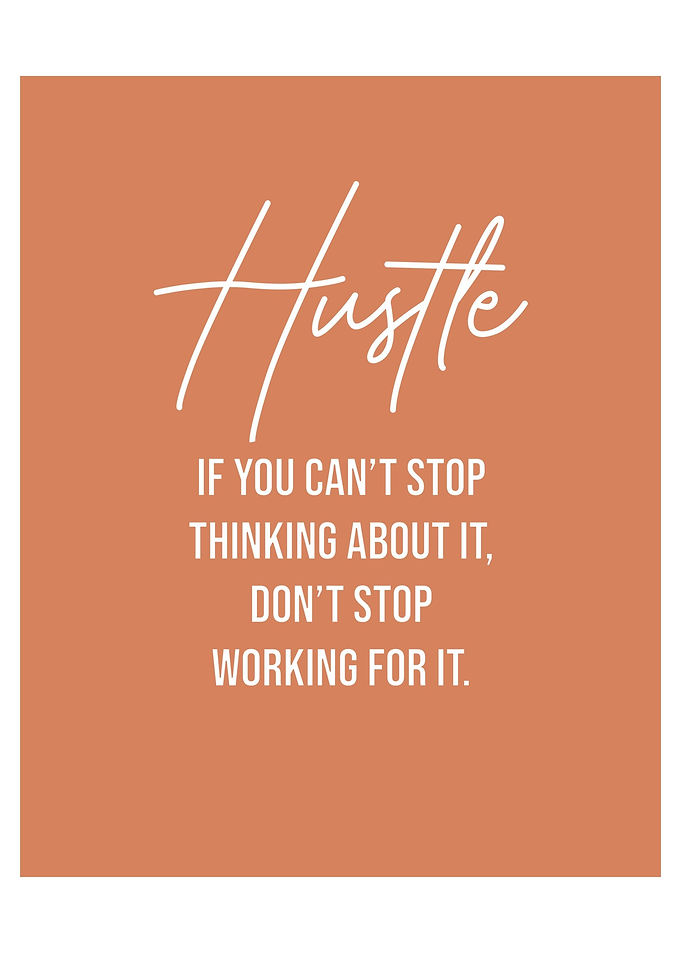 Hustle Text Art