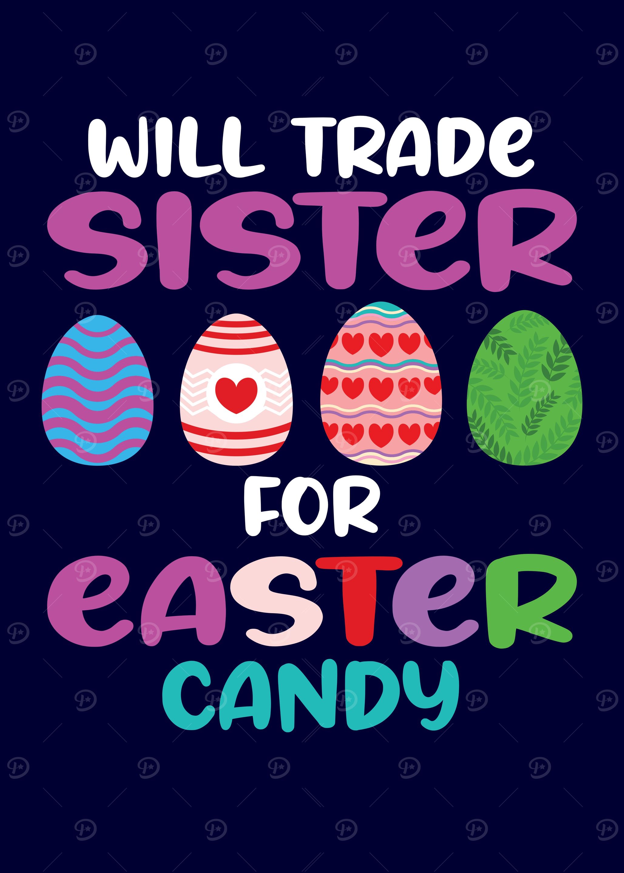 Sister and Easter Candy