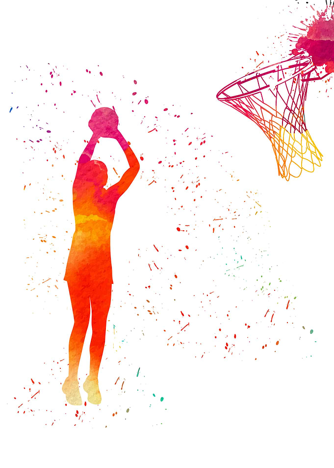Basketball Player Colorful