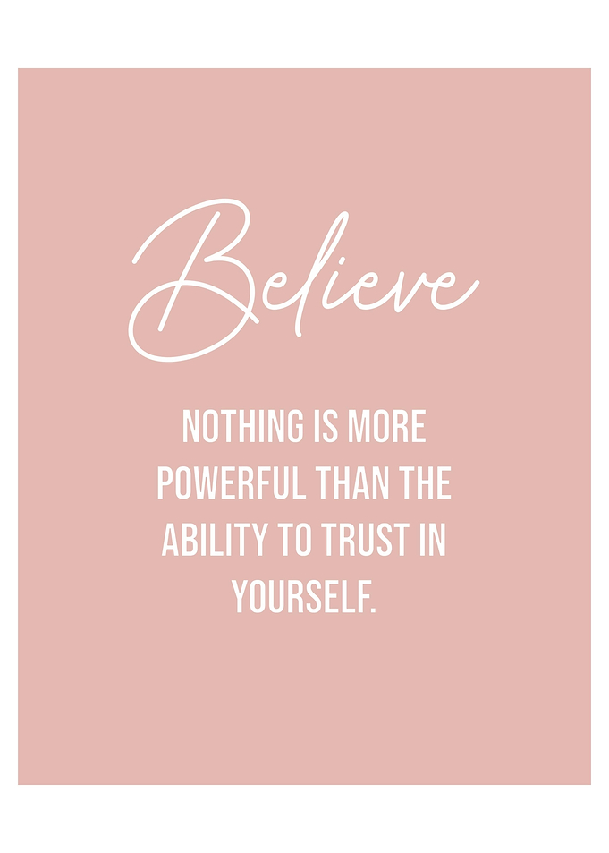 Believe Text Art