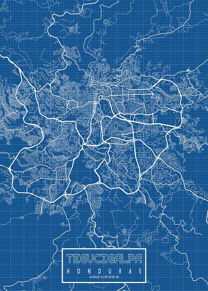 Tegucigalpa Map Blueprint
